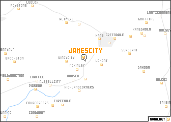 map of James City