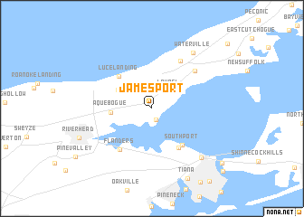 map of Jamesport