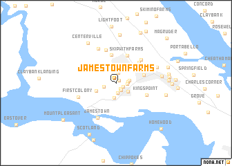 map of Jamestown Farms