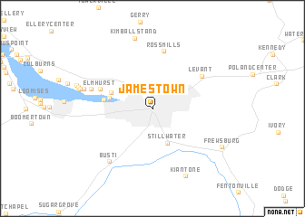 map of Jamestown