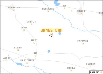 map of Jamestown