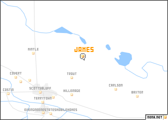 map of James