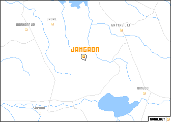 map of Jāmgaon
