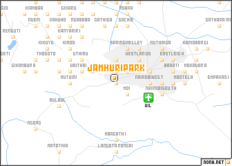 map of Jamhuri Park
