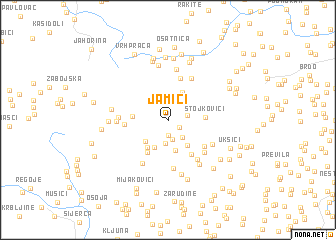 map of Jamići