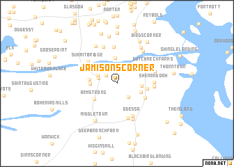 map of Jamisons Corner