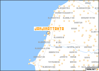 map of Jamjīm at Taḩtā