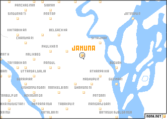 map of Jamuna