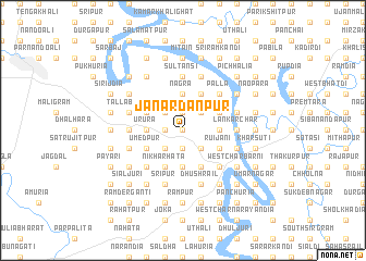 map of Janārdanpur