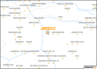 map of Jān ‘Azīz