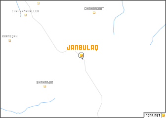 map of Jān Bulāq