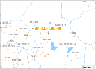 map of Janccachuani