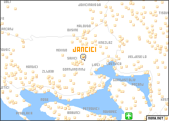 map of Jančići