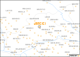 map of Jančići