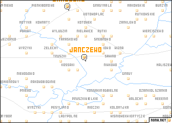 map of Janczewo