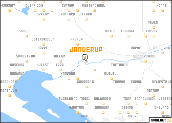 map of Janderup