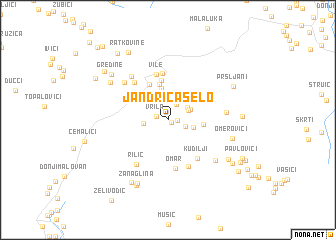 map of Jandrića Selo