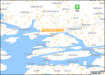 map of Jänessaari