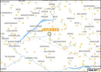 map of Jānīābād