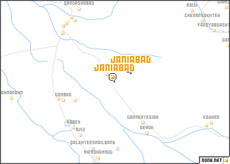 map of Jānīābād