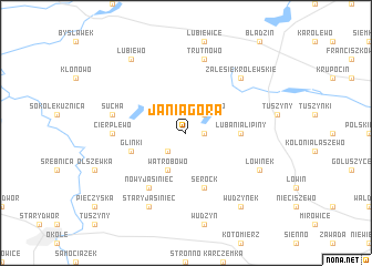 map of Jania Góra