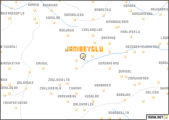 map of Jānī Beyglū