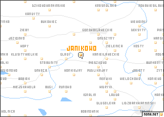 map of Janikowo