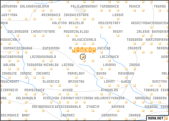 map of Janków