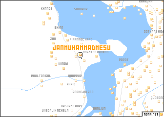 map of Jān Muhammad Mesu