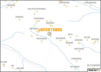 map of Jannatābād