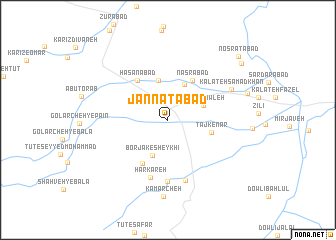 map of Jannatābād