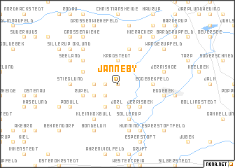 map of Janneby