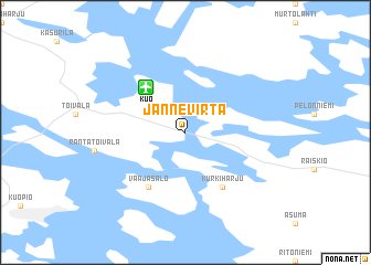 map of Jännevirta