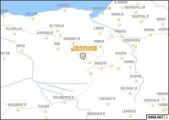 map of Jännima