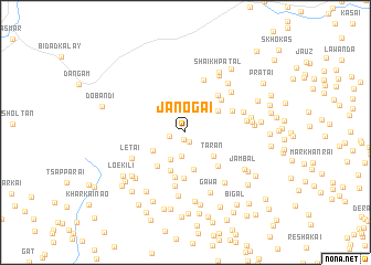 map of Jānogai