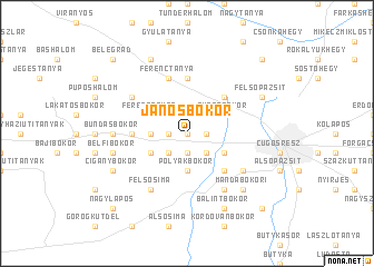 map of Jánosbokor