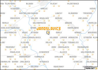 map of Janoslavice