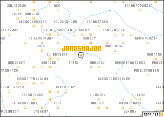 map of Jánosmajor