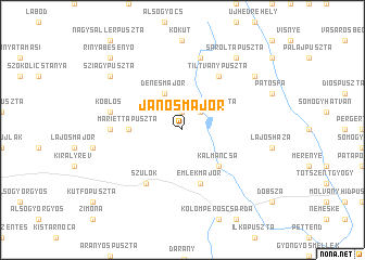 map of Jánosmajor