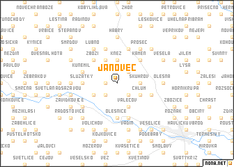 map of Janovec