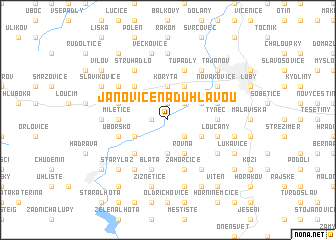 map of Janovice nad Úhlavou