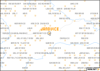 map of Janovice