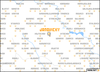 map of Janovičky