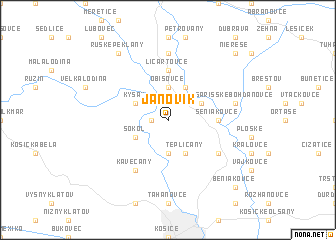 map of Janovík