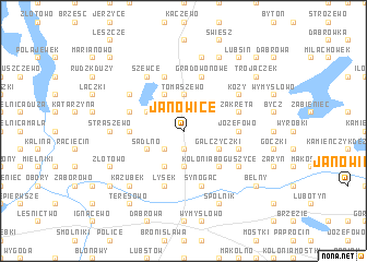 map of Janowice