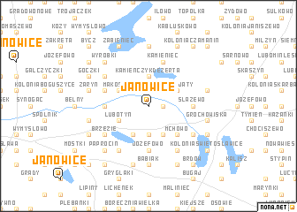 map of Janowice