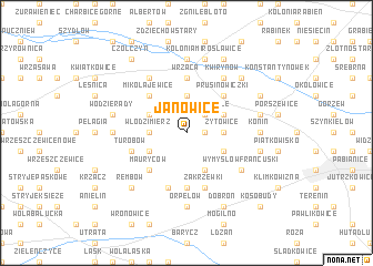 map of Janowice