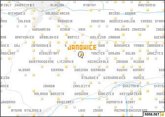 map of Janowice