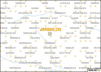 map of Janowiczki