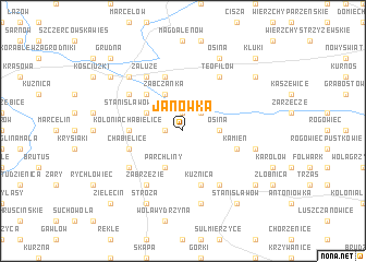 map of Janówka